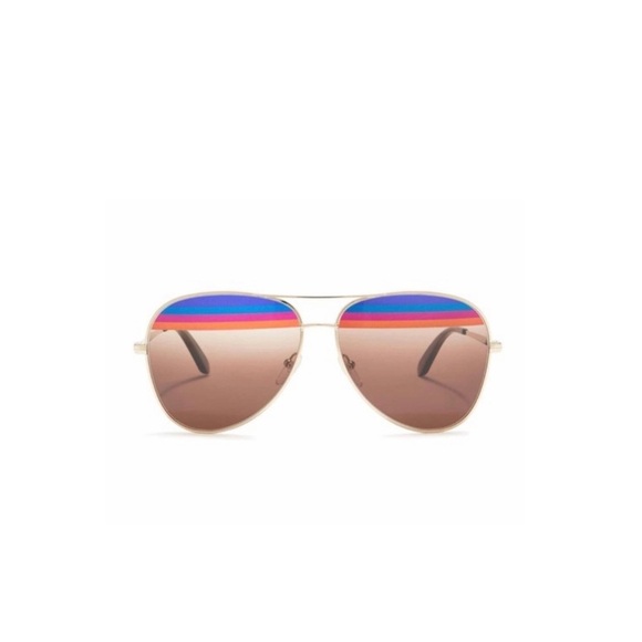 Salvatore Ferragamo Aviator Sunglasses.